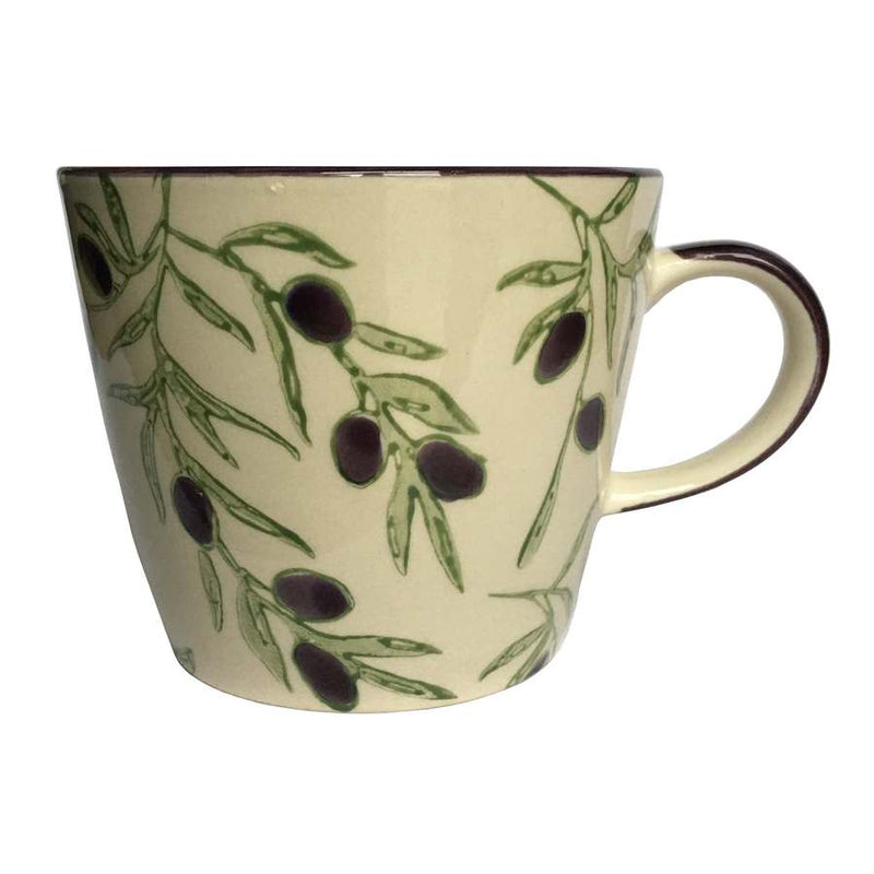 Gisela Graham Olives Ceramic Mug front