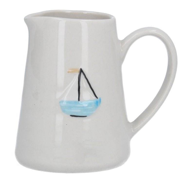 Gisela Graham Sail Boat Stoneware Mini Jug 20172 front