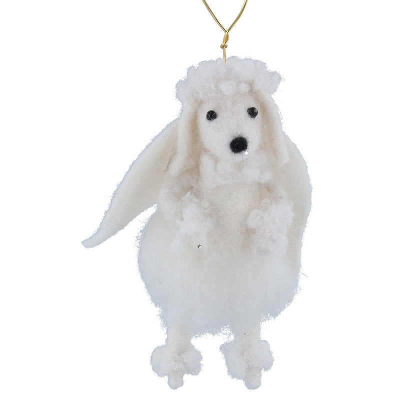 Gisela Graham White Poodle With Wings Decoration 14506 main