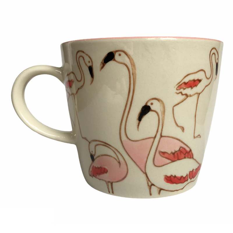 Gisela Grahm Ceramic Mug Pink Flamingo 30777 back