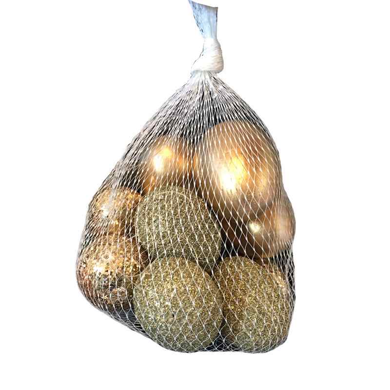 Gold Egg Hanging Decoration Bag of 10