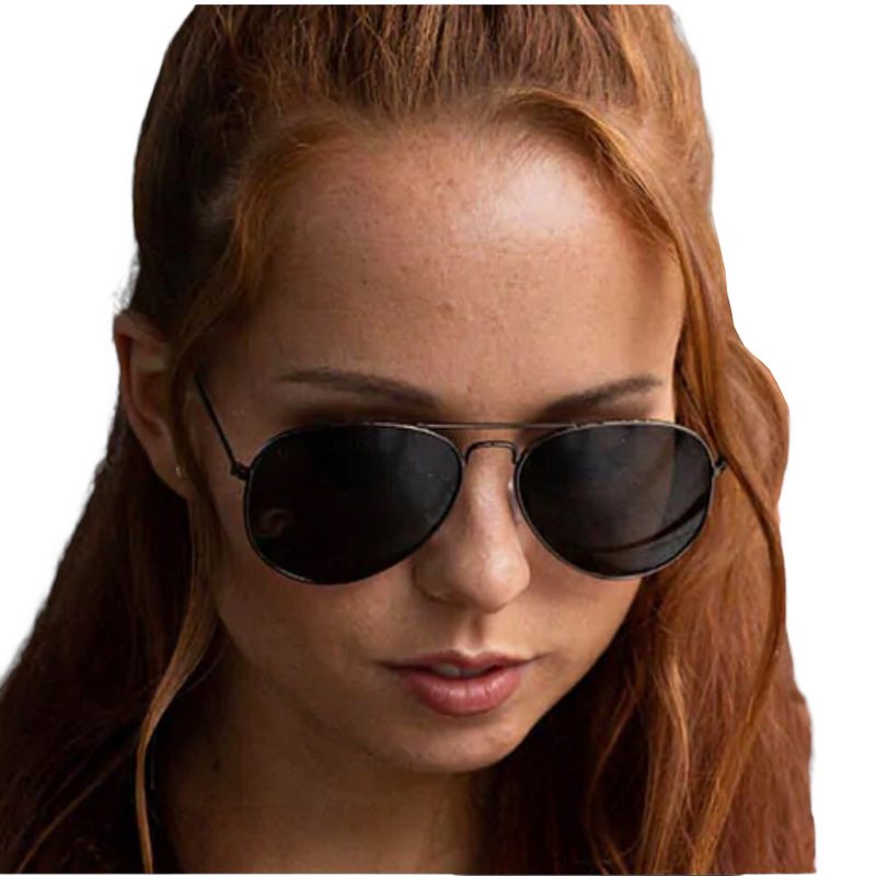 GoodLookers Reading Sunglasses Ace Gun Metal GL2255SGUN on female model front