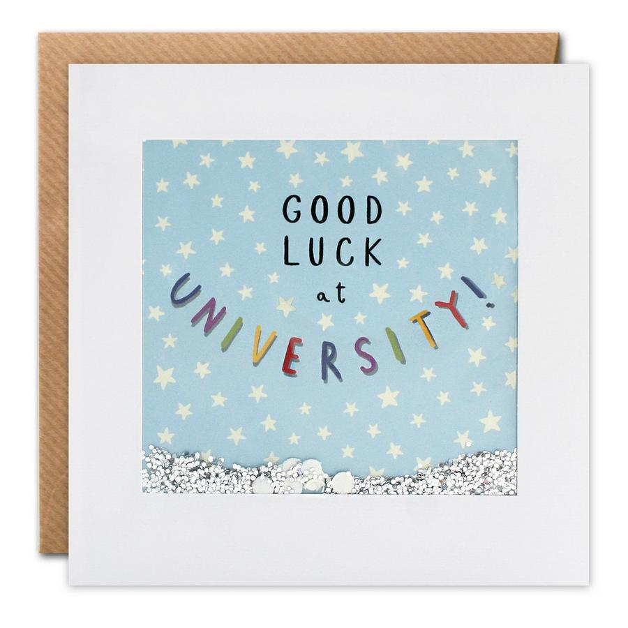 Good Luck at University Shakies Card