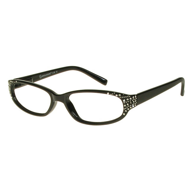 Goodlookers Genevieve Black Reading Glasses side