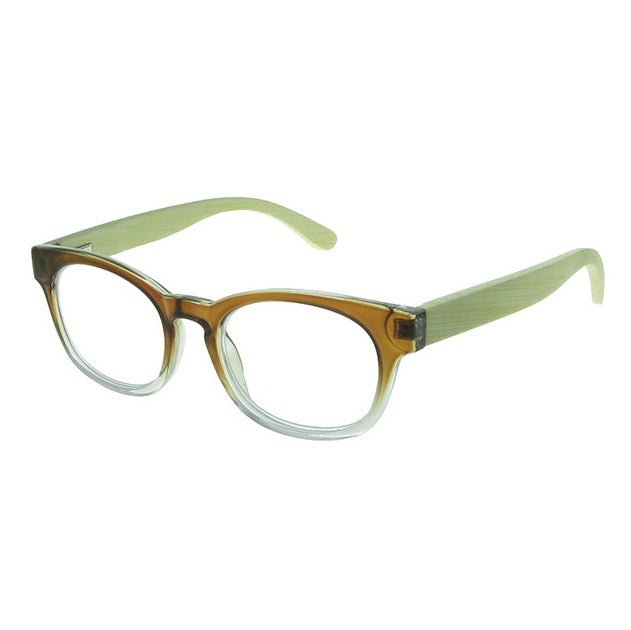 Goodlookers Picadilly Natural Bamboo Reading Glasses GL2309Brown side