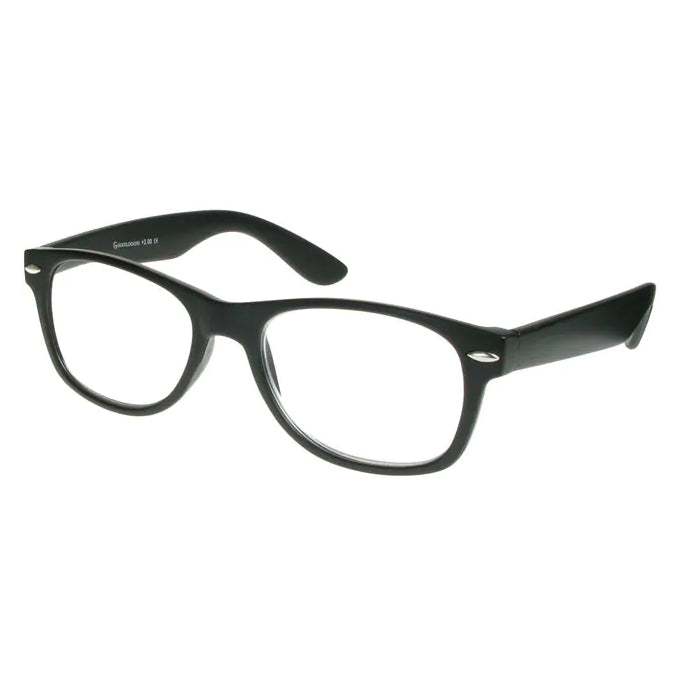 Goodlookers Reading Glasses Billi Matt Black GL2021BLK side