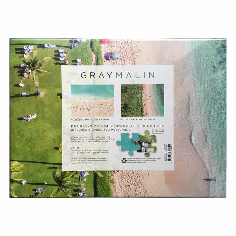 Gray Malin The Hawaii Beach Double Sided 500 Piece Jigsaw Puzzle back