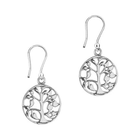 Hamilton & Young Celtic Tree of Life Silver Round Earrings HY9024 main