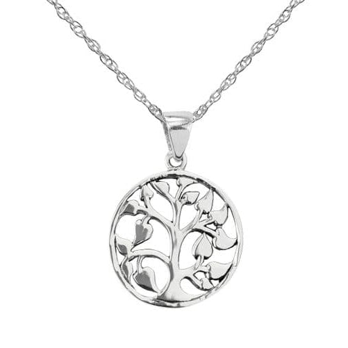 Hamilton & Young Celtic Tree of Life Silver Round Pendant Necklace HY9031 main