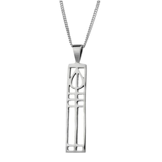 Hamilton & Young Mackintosh Lines Silver Pendant Necklace HY0208 main