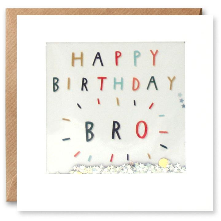 Happy Birthday Bro Shakies Card PT2870