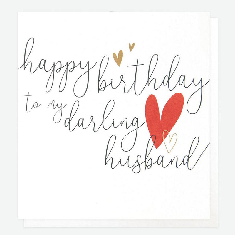 Happy Birthday Darling Husband card GNG016