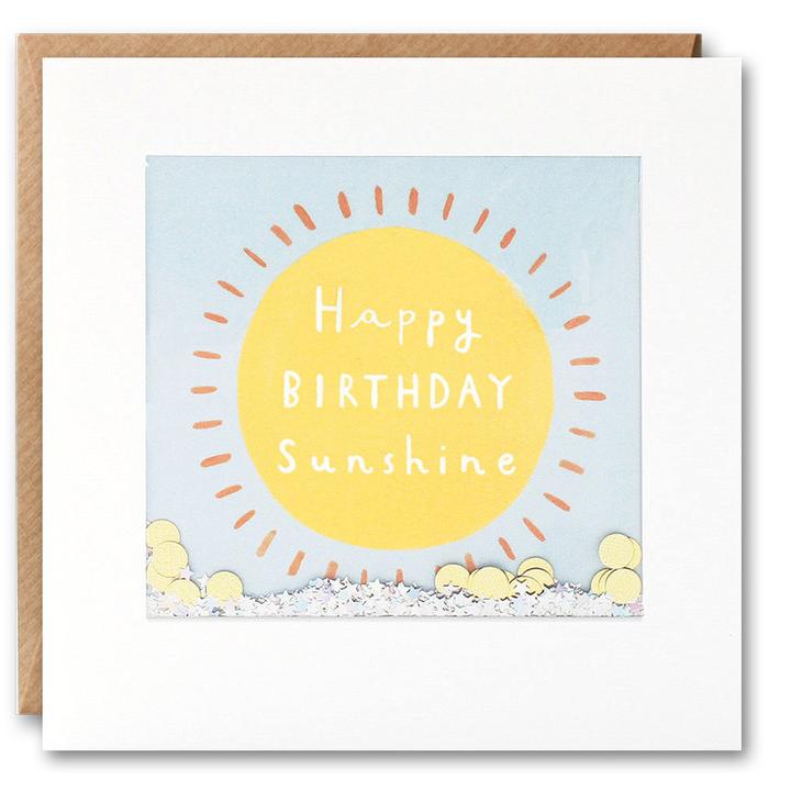 Happy Birthday Sunshine Shakies Card PT2841