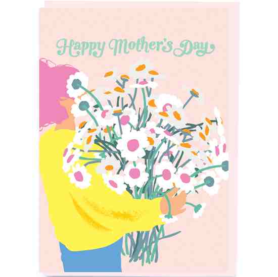 Happy Mothers Day Bunch Of Flowers Card