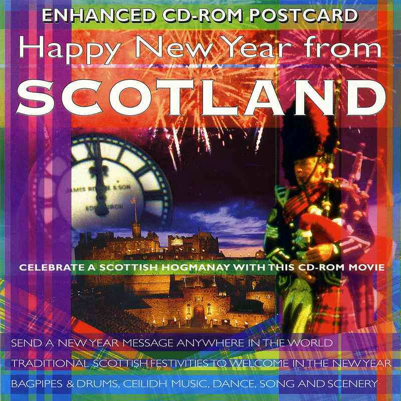 Happy New Year From Scotland CD-Rom Postcard&nbsp;<strong></strong>RECR302