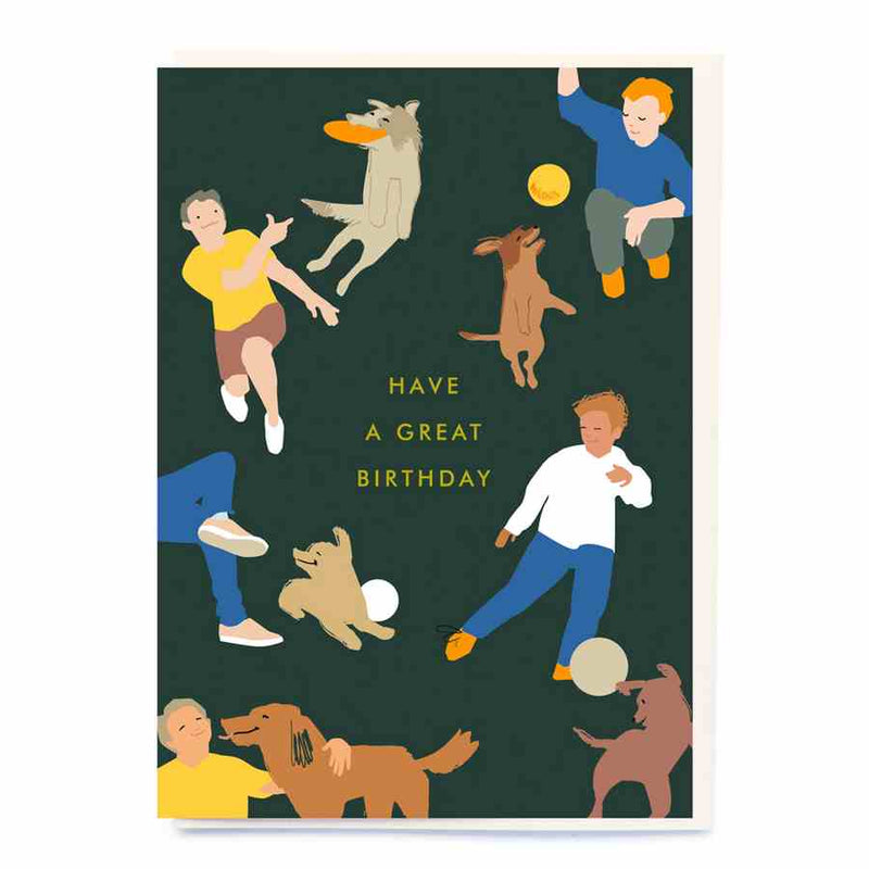 Have A Great Birthday Ball Games Card CA012