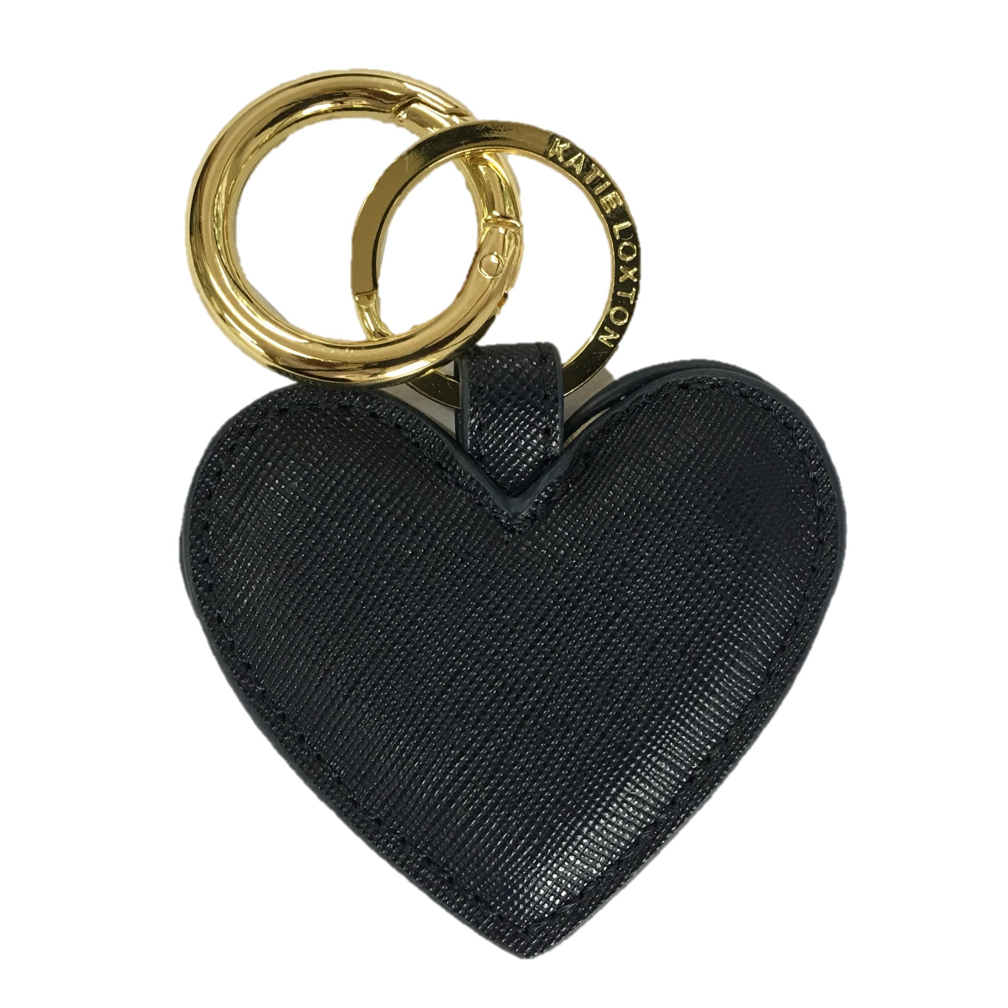 Heart Keyring Black