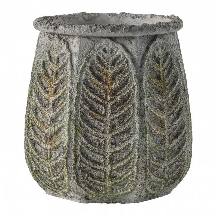 Hever Rustic Green Pot Large 3398124 front