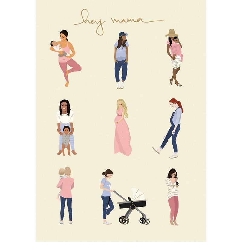 Hey Mama Greetings Card GC2087 front