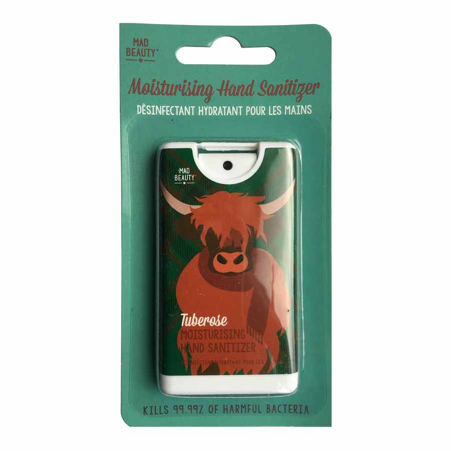 Highland Cow Pocket Moisturising Hand Sanitiser - Tuberose