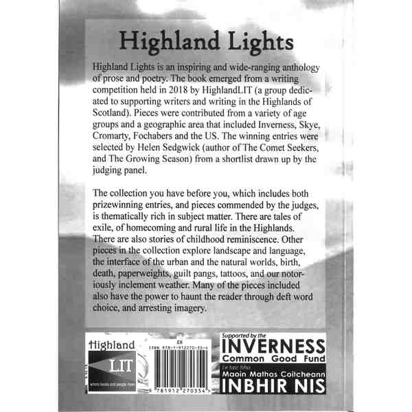 Highland Lights An Anthology Of Poetry and Prose back cover