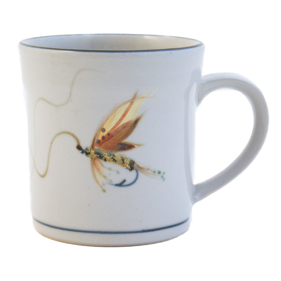 Highland Stoneware Fishing Fly Pint Mug