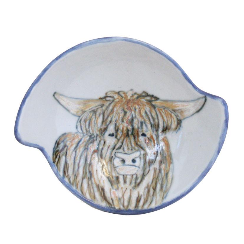 Highland Stoneware Highland Cow Quaich 0522HC main