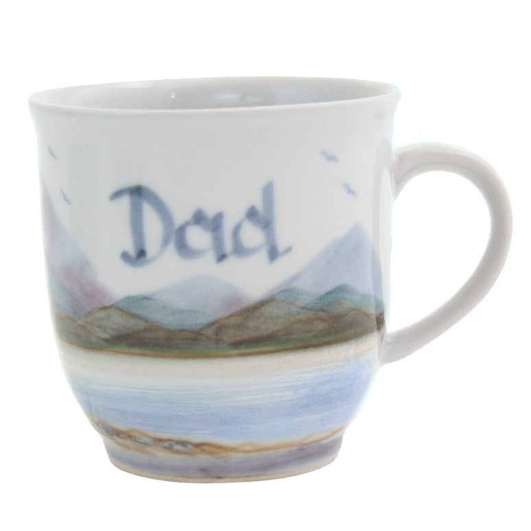 Highland Stoneware Landscape Dad Mug front