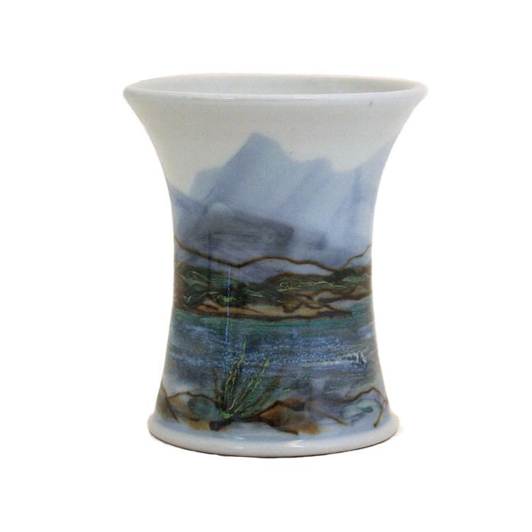 Highland Stoneware Landscape Extra Small Cylinder Vase 0851LS