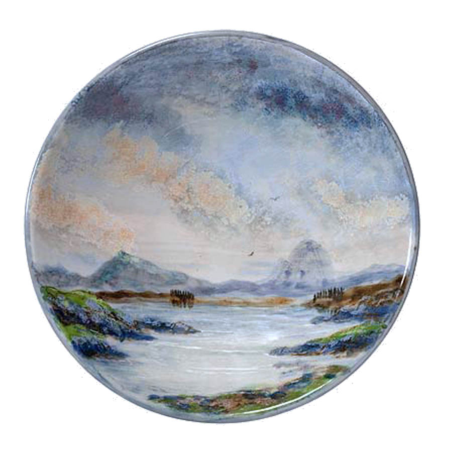 Highland Stoneware Landscape Large Flared Bowl 0630LS