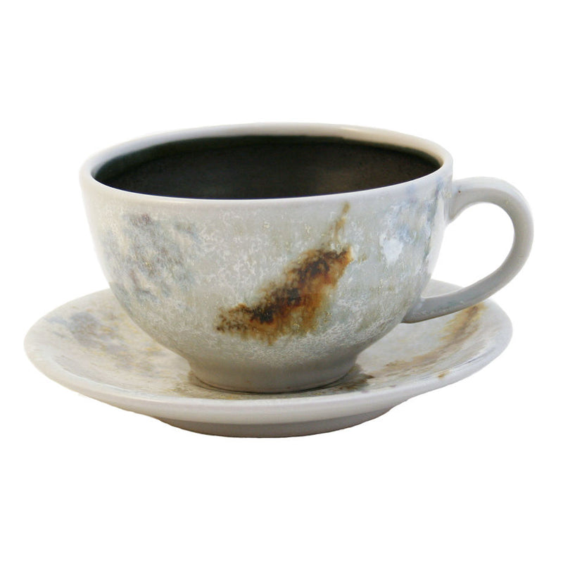 Highland Stoneware Ledmore Cappuccino Cup and Saucer front