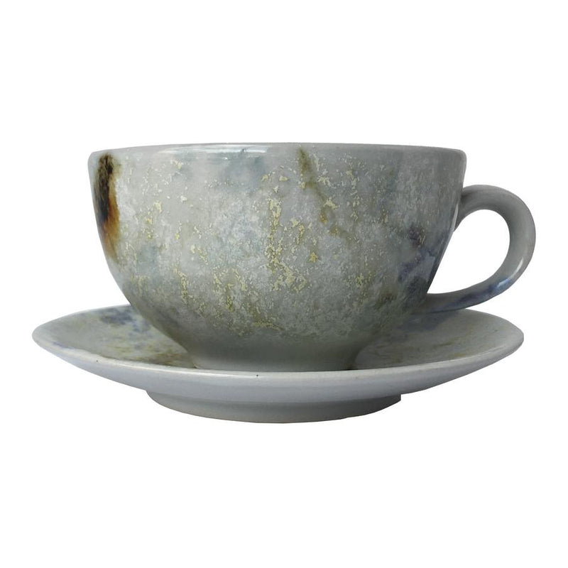 Highland Stoneware Ledmore Cappuccino Cup and Saucer front