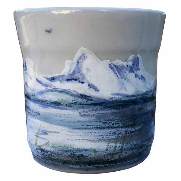 Highland Stoneware Snowscape Small Mug 0601SNS side