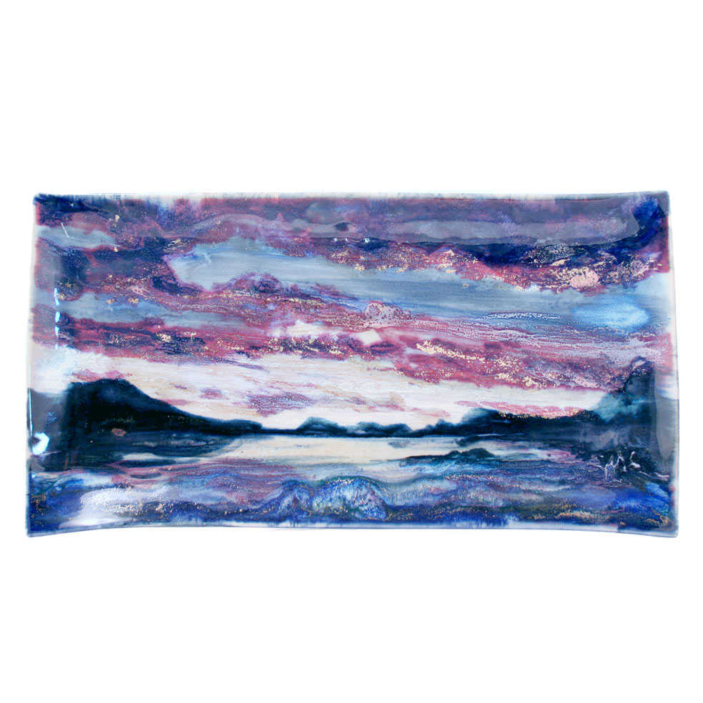 Highland Stoneware Sunset Rectangle Plate 42 cm