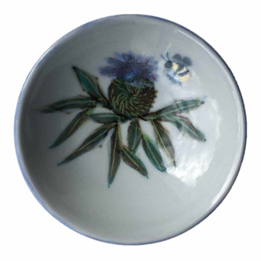 Highland Stoneware Thistle Small Geo Dish