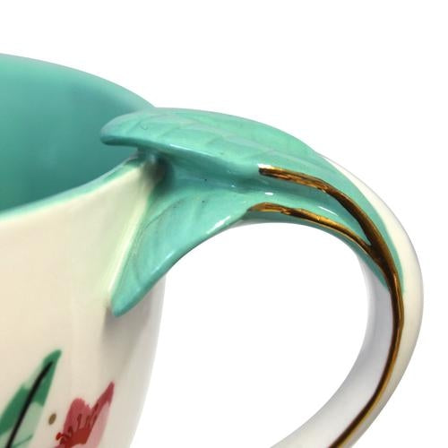 House Of Disaster Secret Garden Fox Ceramic Cup SECJCUPFOX hndle detail