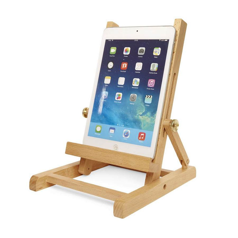 Easel Book & Tablet Stand in use