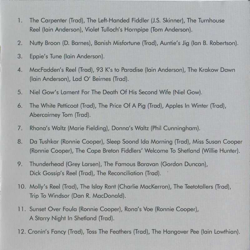 Iain Anderson - Silver Strings CD track list