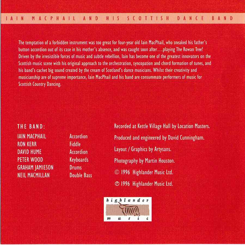 Iain MacPhail & His Scottish Dance Band - Scottish Dances Volume 5 CD inside booklet