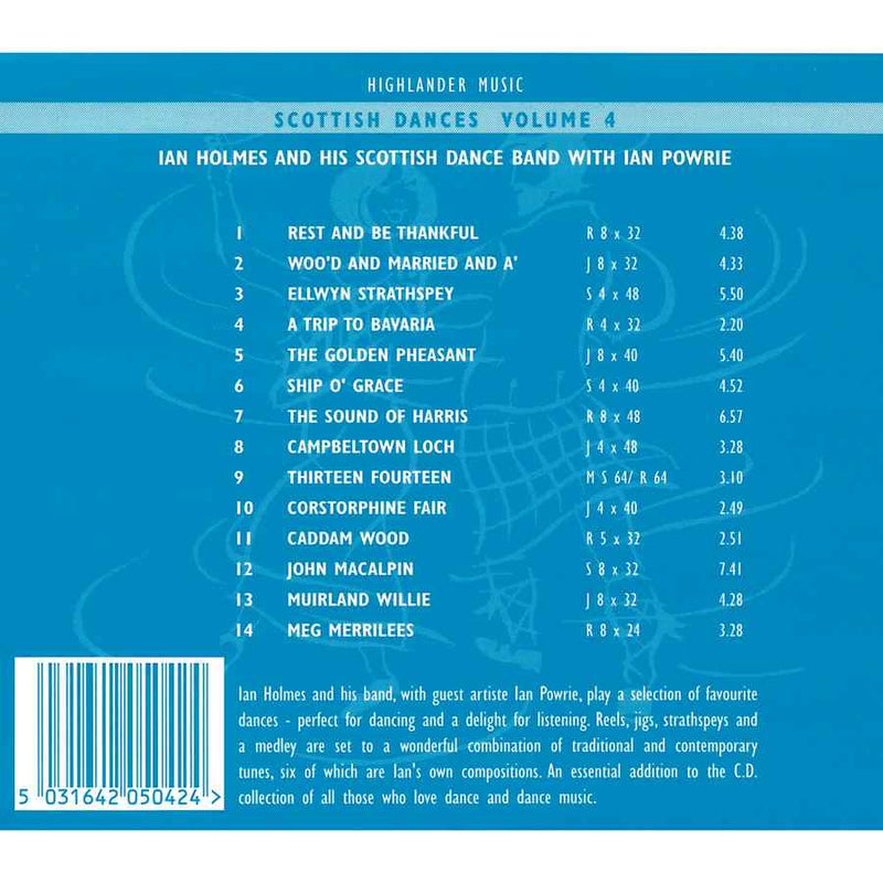 Ian Holmes & His Scottish Dance Band - Scottish Dances Volume 4 CD track list