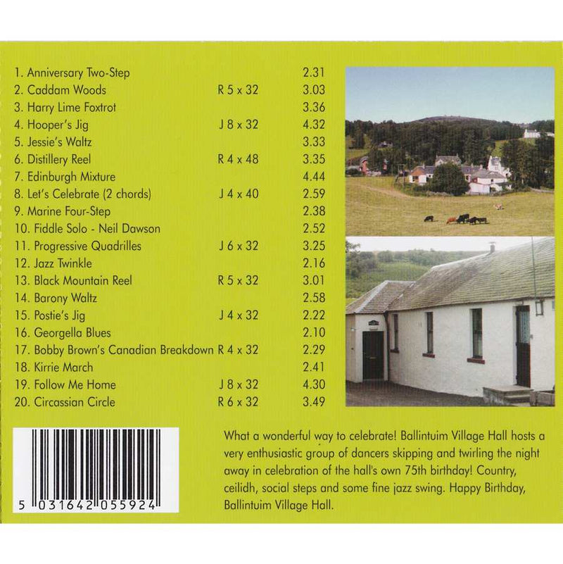 Ian Hutson & His Scottish Dance Band - Let's Celebrate CD inlay track list