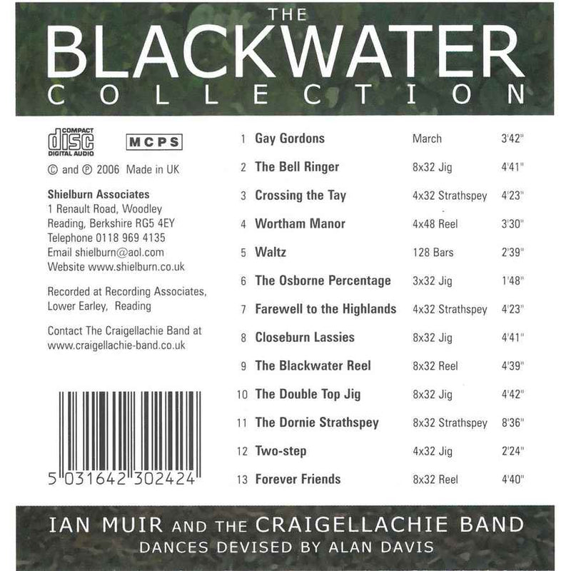 Ian Muir & The Craigellachie Band - The Blackwater Collection CD SHIELCD024 track inlay