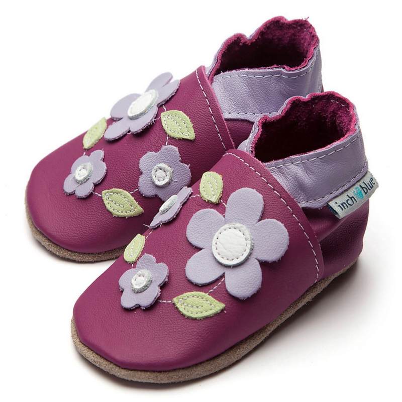 Inch Blue Baby Booties Marguerite Grape 4067 side
