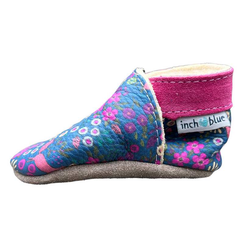 Inch Blue Baby Booties Meadow Fox 3984 side