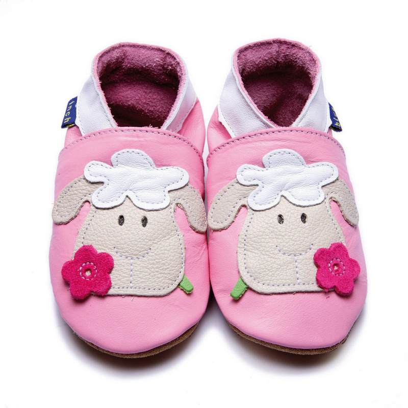 Inch Blue Booties Sheep Baby Pink 1491