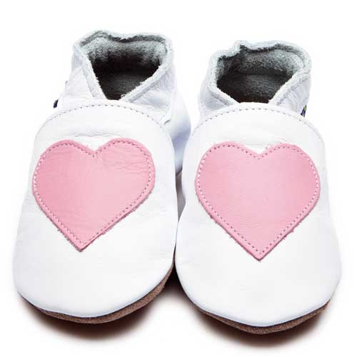 Inch Blue Baby Booties Love White Baby Pink