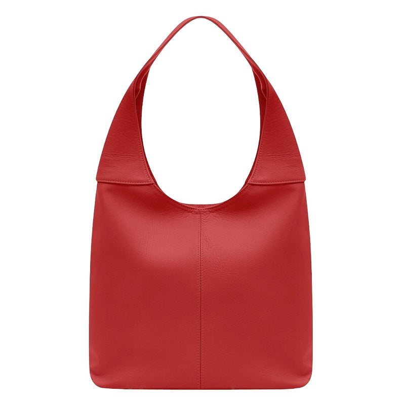 Italian Leather Bella Bag Red PL259 front