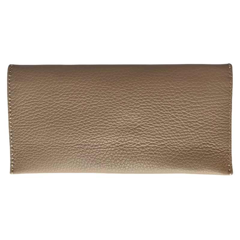 Italian Leather Envelope Purse Smoke Rose PW470 back