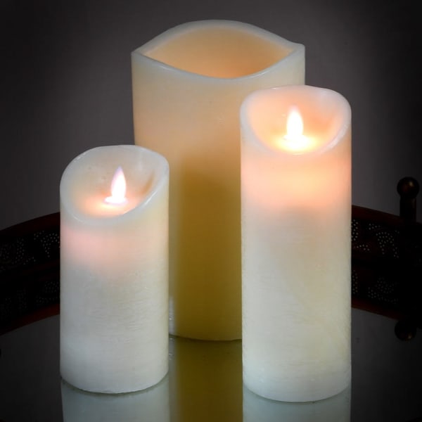 Ivory LED Candles in use