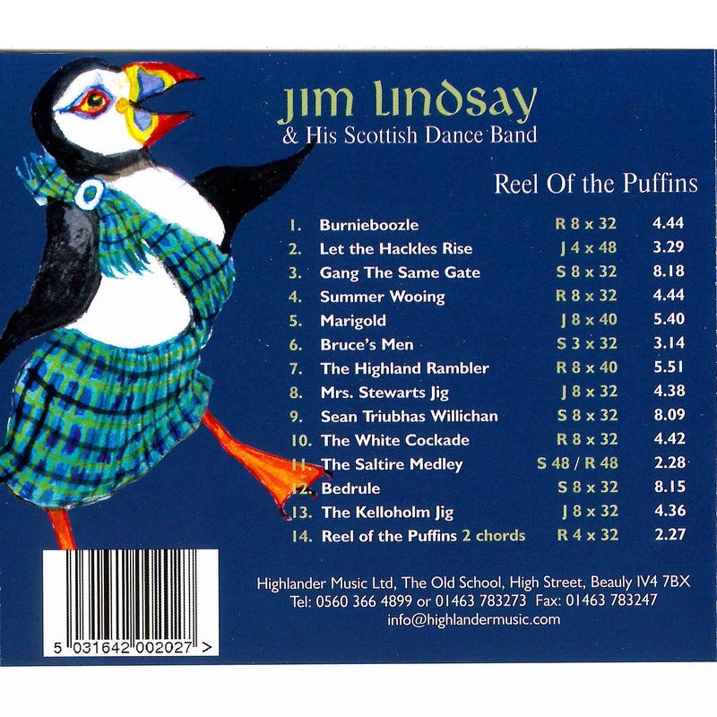Jim Lindsay & His Scottish Dance Band - Reel Of The Puffins CD dance list
